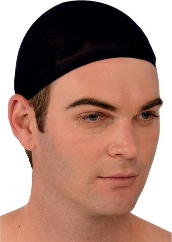 قبعة شعر مستعار سوداء من Kangaroo 2 PK للنساء والرجال: قبعات شعر مستعار من النايلون قابلة للتمدد | شبكة شعر للرجال | قبعات شعر مستعار للنساء غير قابلة للانزلاق | تخزين كاب للشعر المستعار in Kuwait