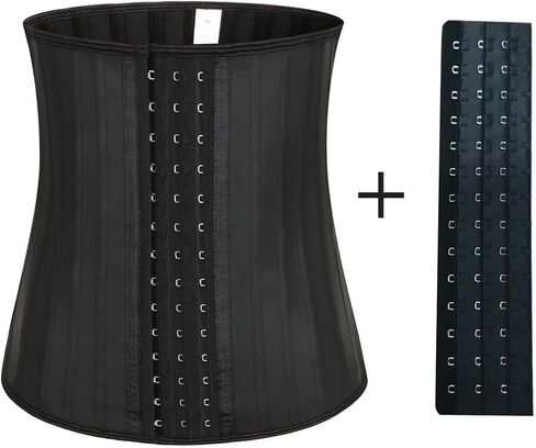 Women's Waist Trainer, Corset Shaper For Bust Firming and Toning Waist Cincher With Extender, Black, XX-Small in Saudi Arabia