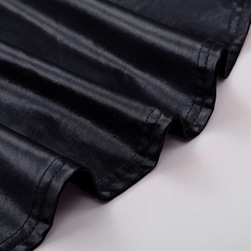 تنورة متزلج معدنية لامعة للفتيات من الجلد الصناعي بخصر مطاطي، تنورة صغيرة مطوية ومتوهجة للأطفال والمراهقين والأطفال الصغار in Kuwait