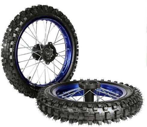 عجلة أمامية 60/100-14، عجلة خلفية 80/100-12 محامل محور 15 مم لدراجة taotao SSR Apollo Kayo 125 140 150cc Pit Bikes Dirt Bike (أزرق) in Kuwait