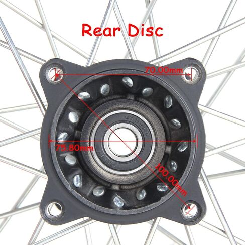 عجلة أمامية 60/100-14، عجلة خلفية 80/100-12 محامل محور 15 مم لدراجة taotao SSR Apollo Kayo 125 140 150cc Pit Bikes Dirt Bike (أزرق) in Kuwait