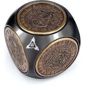 Haxtec Spinner DND Dice, 7-in-1 Metal D&D Cube Fidget Dice Set in Saudi Arabia
