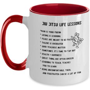 Jiu Jitsu Mug Gift For Jiu Jitsu Coach Jiu Jitsu Mom Jiu Jitsu Dad Jiu Jitsu Life Lessons For Men Or Women