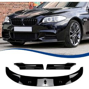 G30 Front Lip Compatible with BMW (2017-2020) 5-Series G30 Pre-lci with M-Sport Bumper Model ABS Gloss Black MP-Style