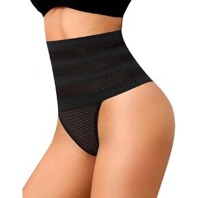 ASIMOON Shapewear for Women Tummy Control Underwear Stretch High Waisted Thongs Ladies Comfy High Cut Waist Trainer Panties