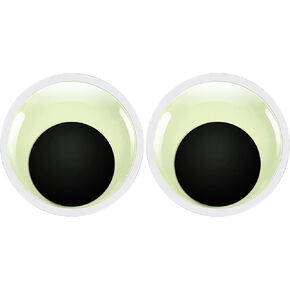 TOAOB 2pcs Luminous Large Googly Wiggle Eyes with Self Adhesive 7 Inch Giant Glow in The Dark Wiggle Eyes for DIY Crafts Scrapbooking Decoration