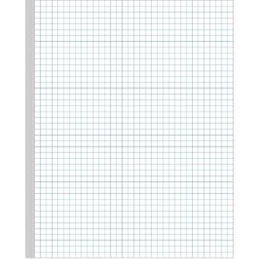 Graph Paper - A4 Grid Paper, 4"x4" Blue Quad Rule, 100Sheets / 200Pages Unpunched Double Sided, 100gsm White Paper, 8.5'' x 11''