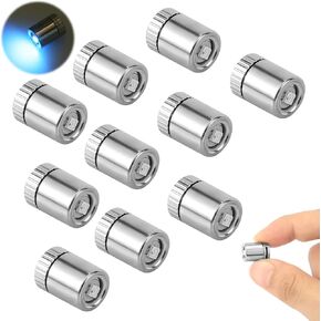 Mini LED Lights, 10 Pieces Mini Electric Lights for Dollhouse, Small Lights for Crafts, Battery Included, Tiny Lights for DIY Miniature Lights, Small Decoration Dollhouse Accessories (7 Colors)