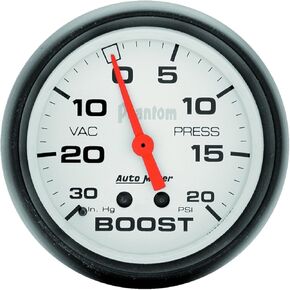 Auto Meter 5801 Phantom Mechanical Boost/Vacuum Gauge,2.625 in.
