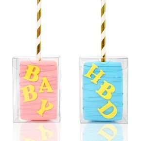 35pcs 3.5'x 2.5'x 1.38' Rainbow Rice Krispie Treat Cake Favor Boxes in Kuwait