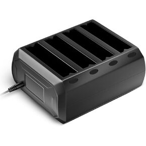4-Slot Battery Charging Cradle Kit for Zebra TC51 TC52 TC56 TC57 TC510 TC52X TC520L Barcode Scanners | Compatible with BT-000314 Battery - Charger Station with Adapter SAC-TC51-4SCHG-01