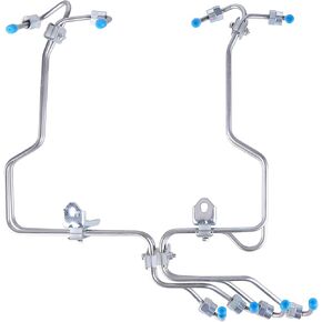4988285 14mm Diesel Fuel Injector Lines Set Compatible with 3.9L 4BT Cummins Engine P7100 Injection P-Pump Fuel Injector Oil Pipe, Direct Fuel Injector Supply Line Replacement 4988286