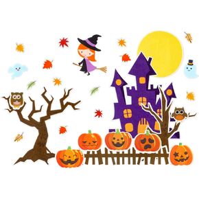 28 Pcs Halloween Felt Five Pumpkins Crafts Pumpkins Felt Flannel Board Set Felt Story Board Pieces Pumpkin Witch Felt Storyboard Halloween Play Art Set Craft Home Games Wall Decor