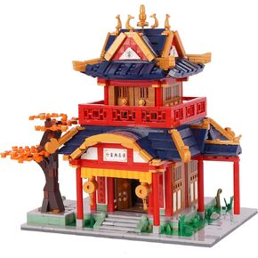 Chinese Architecture Building Blocks Set, Chinese Ancient Architecture Model Micro Building Kit Creative DIY Construction Toy (Watch Tower)