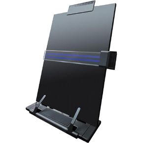 Desktop Document Holder, Black Paper Holder Stand for Desk, Metal Paper Stand for Desk When Typing, 7 Adjustable Angles Copyholder