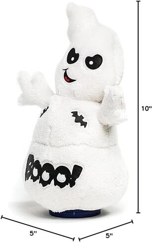 كادل بارن - سبوك جونيور | رسوم متحركة تغني لشبح الهالوين من القطيفة على شكل حيوان محشو وتدور لأغنية صائدي الأشباح، 25.4 سم in Kuwait