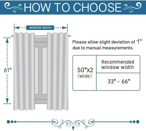 RHF Blackout Curtains 84 Inch Length 2 Panels Set, Primitive Linen Look, 100% Blackout Curtains Linen Blackout Curtains, Grommet Curtains for Living Room, Burlap Curtains-(50x84, Black) in Kuwait