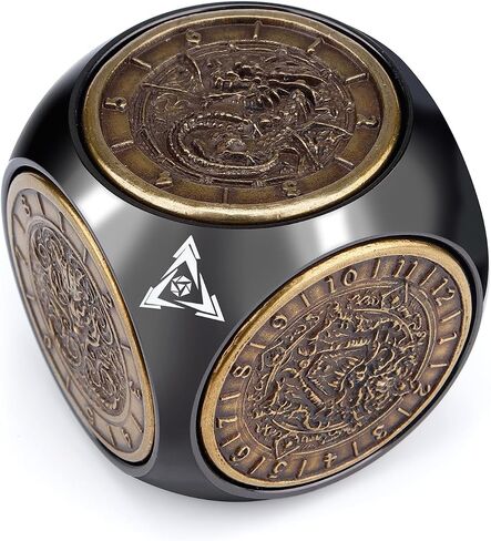 Haxtec Spinner DND Dice, 7-in-1 Metal D&D Cube Fidget Dice Set in Saudi Arabia