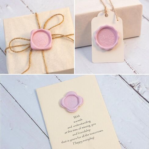 Metal Wax Seal Mold, Round Wax Seal Stamp Mold with Silicone Waxing Mat for DIY Craft, Envelopes, Gifts and Wine Packaging in Saudi Arabia