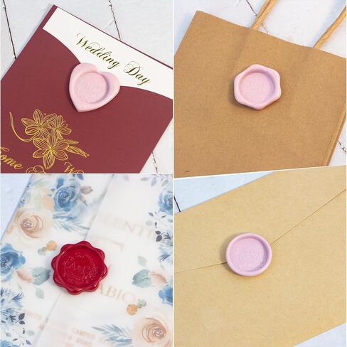 Metal Wax Seal Mold, Round Wax Seal Stamp Mold with Silicone Waxing Mat for DIY Craft, Envelopes, Gifts and Wine Packaging in Saudi Arabia