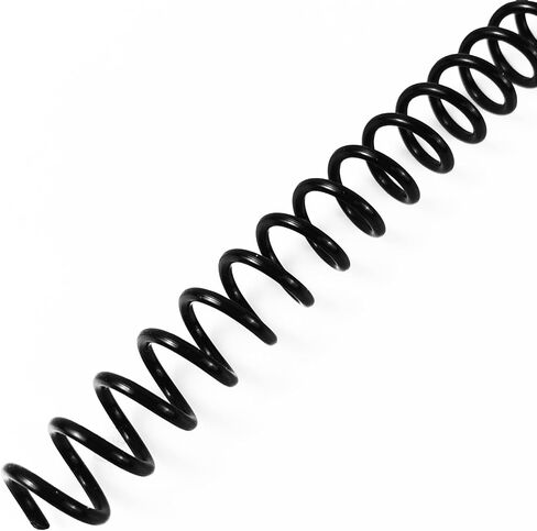 Binditek 100 Pack Plastic Spiral Binding Coils, 11mm (7/16") Binding Spirals, 80 Sheet Capacity, 4:1 Pitch, Black Binding Spines, 48Loops for Letter Size, for Students and Coworkers in Saudi Arabia
