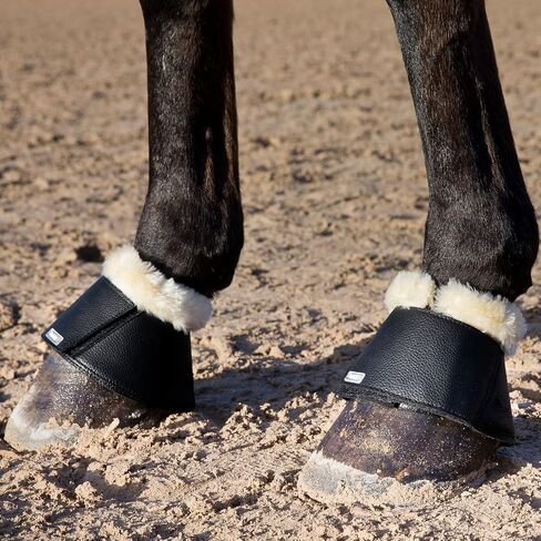 Horze Signature Bell Boots - Black - XX-L in Saudi Arabia