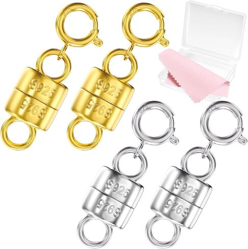 925 Sterling Silver Magnetic Clasps for Necklaces,Necklace Extender Magnetic Necklace Clasps and Closures for Bracelet Converter Jewelry Necklaces Chain in Saudi Arabia