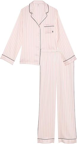 Victoria's Secret Fashion Show '24 Women's Glazed Satin Long Pajama Set (XS-XXL) in Saudi Arabia