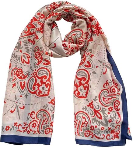 وشاح Acotavie للنساء أوشحة عصرية طويلة بنمط الأزهار وشاح للرأس خفيف الوزن وواقي من الشمس in Kuwait