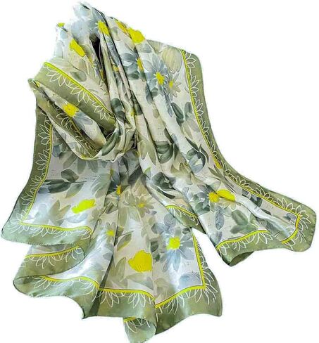 Acotavie Scarfs for Women Fashion Scarves Long Floral Pattern Scarf Headscarf Lightweight Sunscreen Shawls in Saudi Arabia