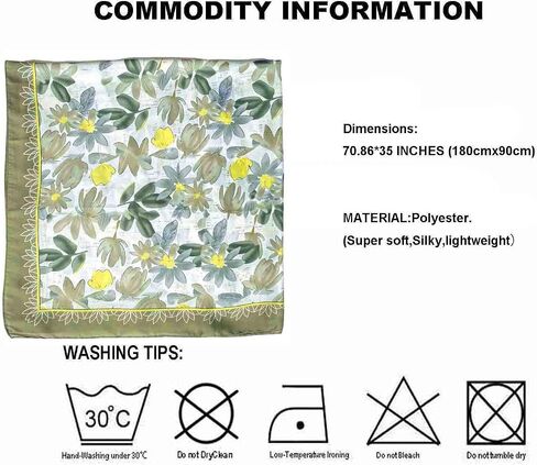 Acotavie Scarfs for Women Fashion Scarves Long Floral Pattern Scarf Headscarf Lightweight Sunscreen Shawls in Saudi Arabia