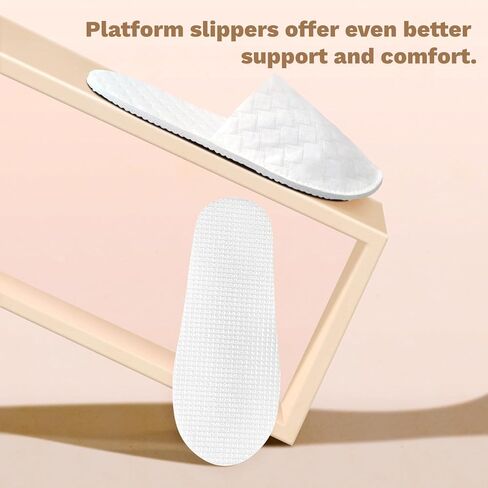 زوجان من شباشب Smilco للاستعمال مرة واحدة للضيوف، شباشب منزلية مضادة للانزلاق للضيوف والنساء والرجال البالغين والفنادق والمنتجعات والنعال الداخلية in Kuwait