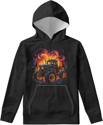 Boys Girls Hoodies Sweatshirt Comfy Sport Clothing for Kids Trendy Hooded Pullover 6-14 Years Old Fall Outfit in Saudi Arabia