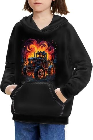 Boys Girls Hoodies Sweatshirt Comfy Sport Clothing for Kids Trendy Hooded Pullover 6-14 Years Old Fall Outfit in Saudi Arabia