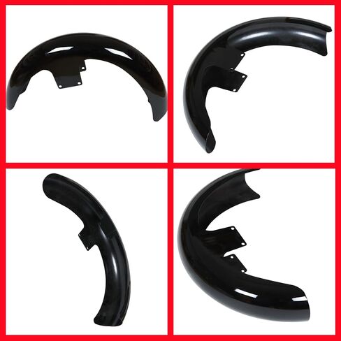 21 Wrap Front Fender Gloss Black Heavy Duty Steel Wrap Front Fender Replacement for Touring Street Road Glide Baggers Electra in Saudi Arabia