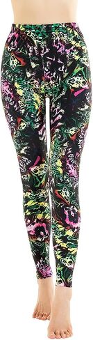 Ndoobiy Printed Leggings Basic Workout Yoga Pants Buttery Smooth Womens Leggings in Saudi Arabia
