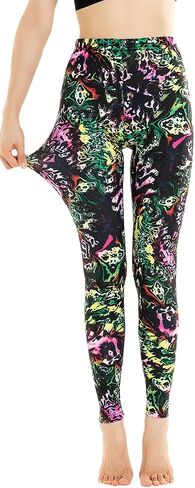 Ndoobiy Printed Leggings Basic Workout Yoga Pants Buttery Smooth Womens Leggings in Saudi Arabia