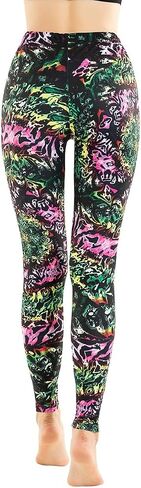 Ndoobiy Printed Leggings Basic Workout Yoga Pants Buttery Smooth Womens Leggings in Saudi Arabia