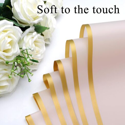Accguan 24 Sheets Flower Wrapping Paper - Packing Paper, Bouquet Wrapping Paper, for Birthday, Graduation Ceremonies, Wedding, Valentine's Day Gift(Dark Black) in Saudi Arabia