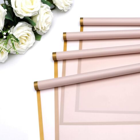 Accguan 24 Sheets Flower Wrapping Paper - Packing Paper, Bouquet Wrapping Paper, for Birthday, Graduation Ceremonies, Wedding, Valentine's Day Gift(Dark Black) in Saudi Arabia