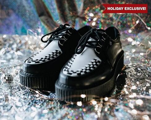 Anarchic T2274 Unisex-Adult Creepers, Black & White Anarchic Creeper - US: in Kuwait