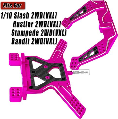 تعمل أبراج الصدمات RC على ترقية جزء لـ 1/10 Slash 2WD(VXL)، Rustler 2WD(VXL)، Stampede 2WD(VXL)، Bandit 2WD(VXL)، أبراج الصدمات الأمامية والخلفية المصنوعة من سبائك الألومنيوم، والتيتانيوم in Kuwait