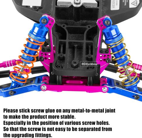 تعمل أبراج الصدمات RC على ترقية جزء لـ 1/10 Slash 2WD(VXL)، Rustler 2WD(VXL)، Stampede 2WD(VXL)، Bandit 2WD(VXL)، أبراج الصدمات الأمامية والخلفية المصنوعة من سبائك الألومنيوم، والتيتانيوم in Kuwait