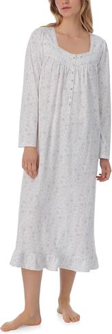Eileen West Women's Cotton Knit Sleeve Long Gown in Saudi Arabia