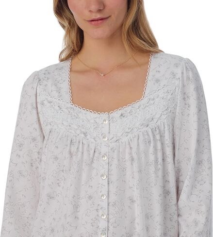 Eileen West Women's Cotton Knit Sleeve Long Gown in Saudi Arabia
