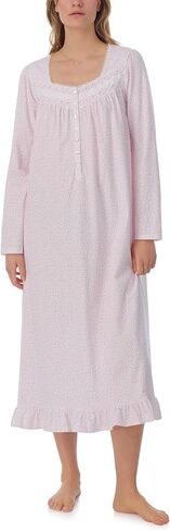 Eileen West Women's Cotton Knit Sleeve Long Gown in Saudi Arabia