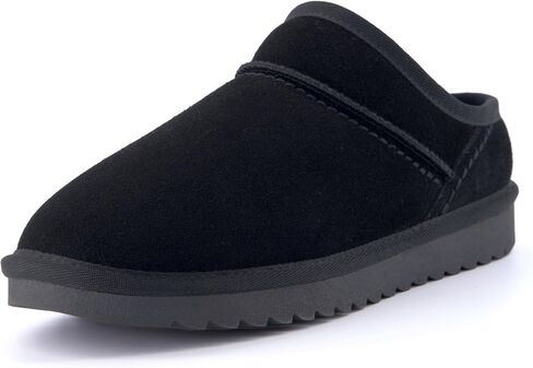 CUSHIONAIRE Hilo-3 Cozy Suede Womens Slippers, Soft Faux Fur Lined Slip On House Shoes for Women with Cushioned Memory Foam in Kuwait