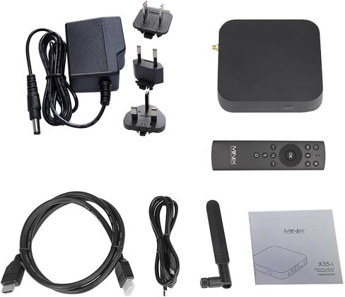 مشغل أندرويد صناعي MINIX X35-i Max 4K Ultra HD، WiFi 6/4GB DDR4/32GB eMMC 5.1 تخزين/GLAN/برامج ثابتة متجذرة مسبقًا/تنشيط على LAN/طاقة تلقائية. مثالية للافتات الرقمية والتطبيقات الصناعية. in Kuwait