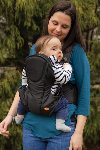 حاملة الأطفال Dreambaby Manhattan القابلة للتعديل 3 في 1 - معتمدة من IHDI صحية للورك - الأطفال حديثي الولادة حتى وزن 33 رطلاً - تناسب معظم أحجام البالغين - أسود - موديل L296 in Saudi Arabia