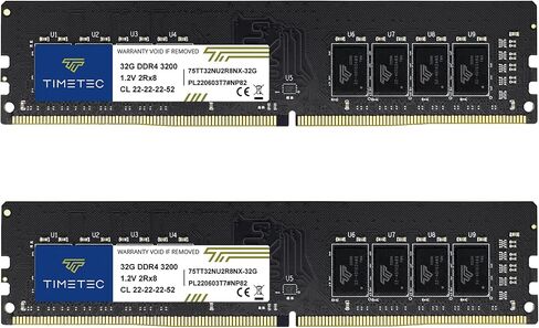 Timetec Pinnacle Konduit 32GB DDR4 3200MHz PC4-25600 CL16-18-18-38 XMP2.0 Overclocking 1.35V Dual Rank Compatible for AMD and Intel Desktop Gaming PC Memory Module - White in Kuwait